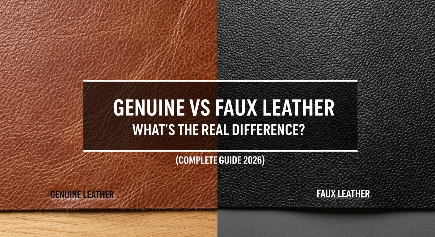 Genuine vs Faux Leather – What’s the Real Difference? (Complete Guide 2026)